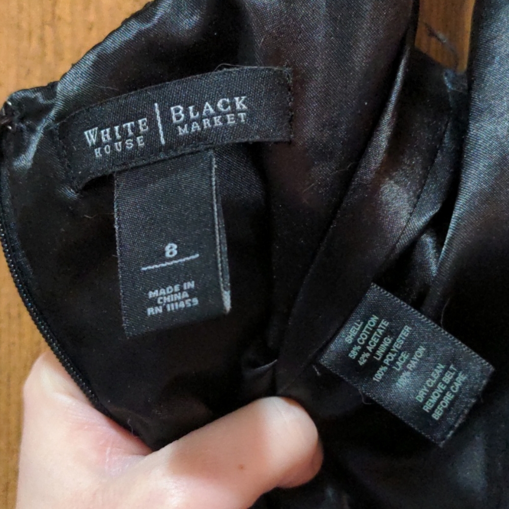 BHWM - Black Lace Pocket Dress - Picture 11 of 13
